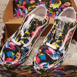 KENZO X Vans ~ Sneakers Floral Old Skool Lo BNIB Size US 7.5 Women's